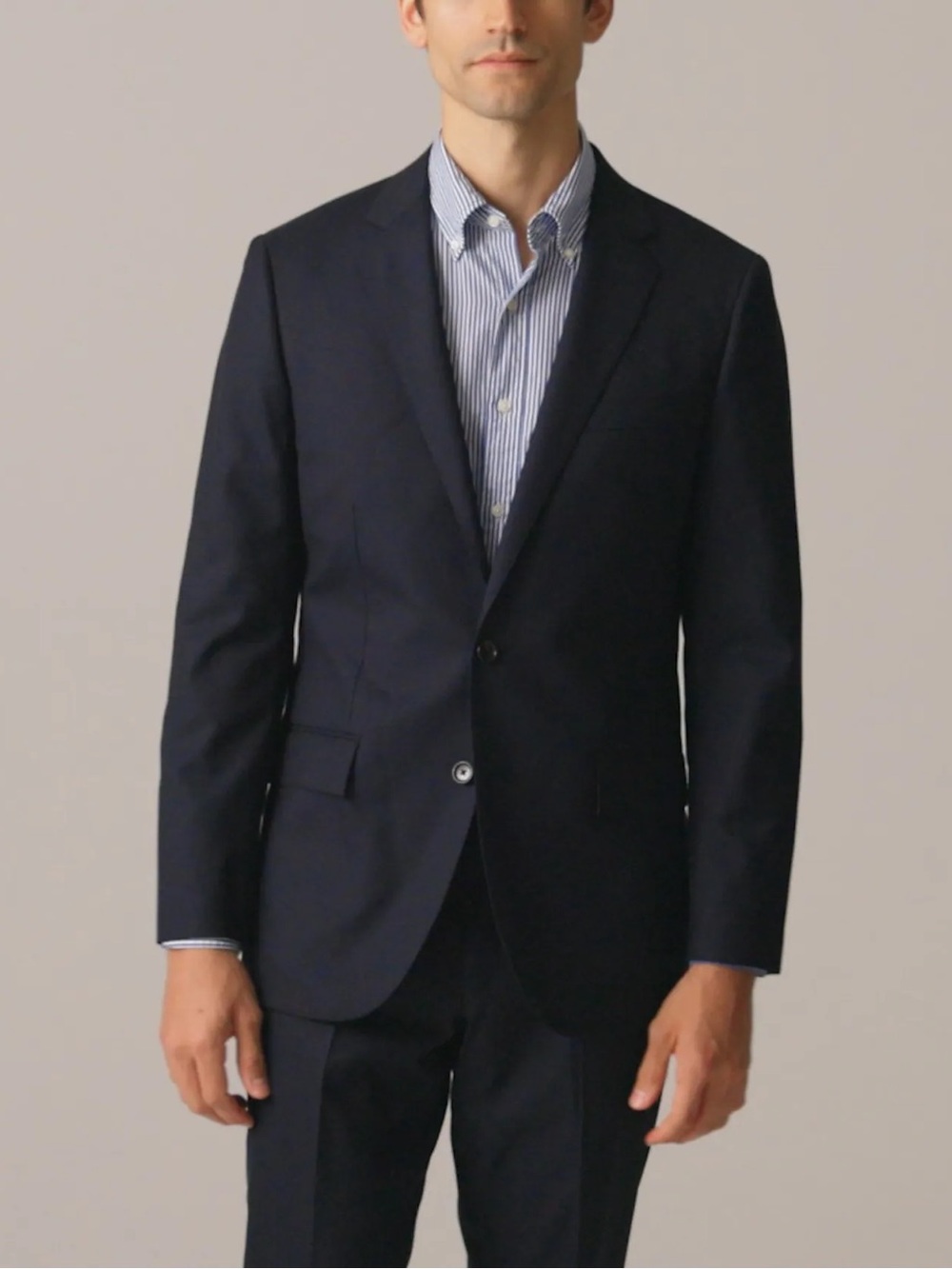 Men's Navy Single-Breasted Blazer